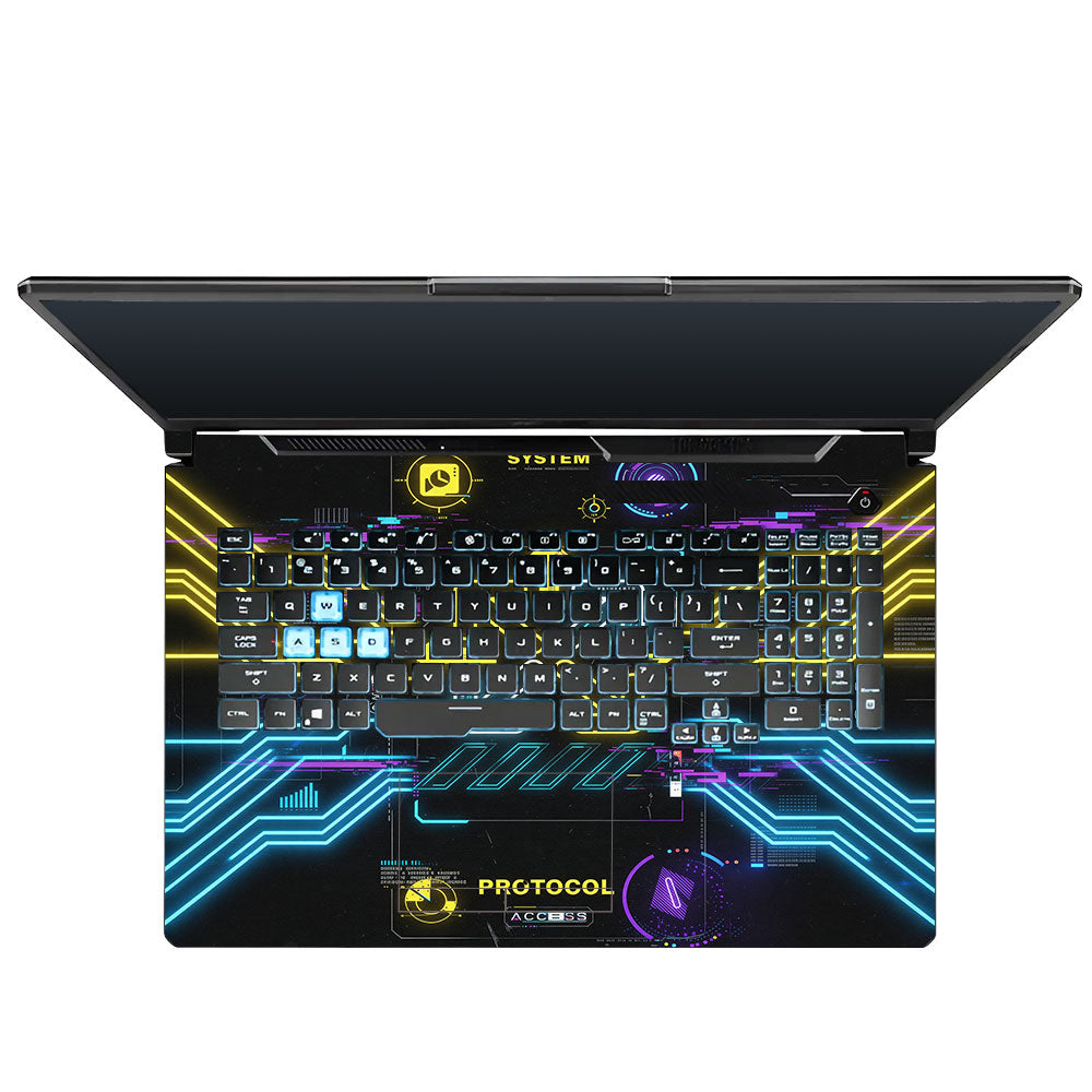 System Protocol Asus TUF Gaming F17 FX706 3D Laptop Skin
