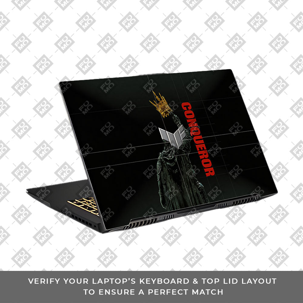 Crowned Conqueror Asus TUF Gaming F17 FX707Z 3D Laptop Skin