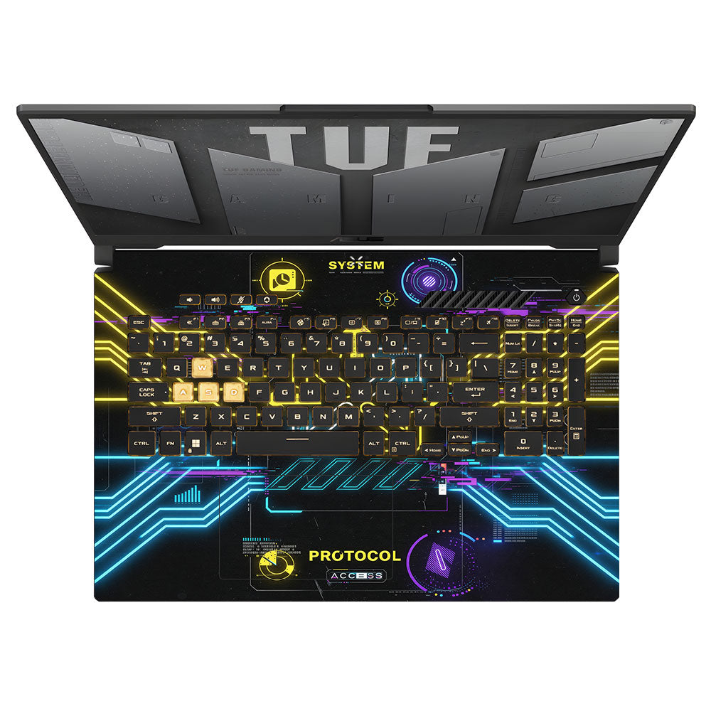 System Protocol Asus TUF Gaming F17 FX707Z 3D Laptop Skin