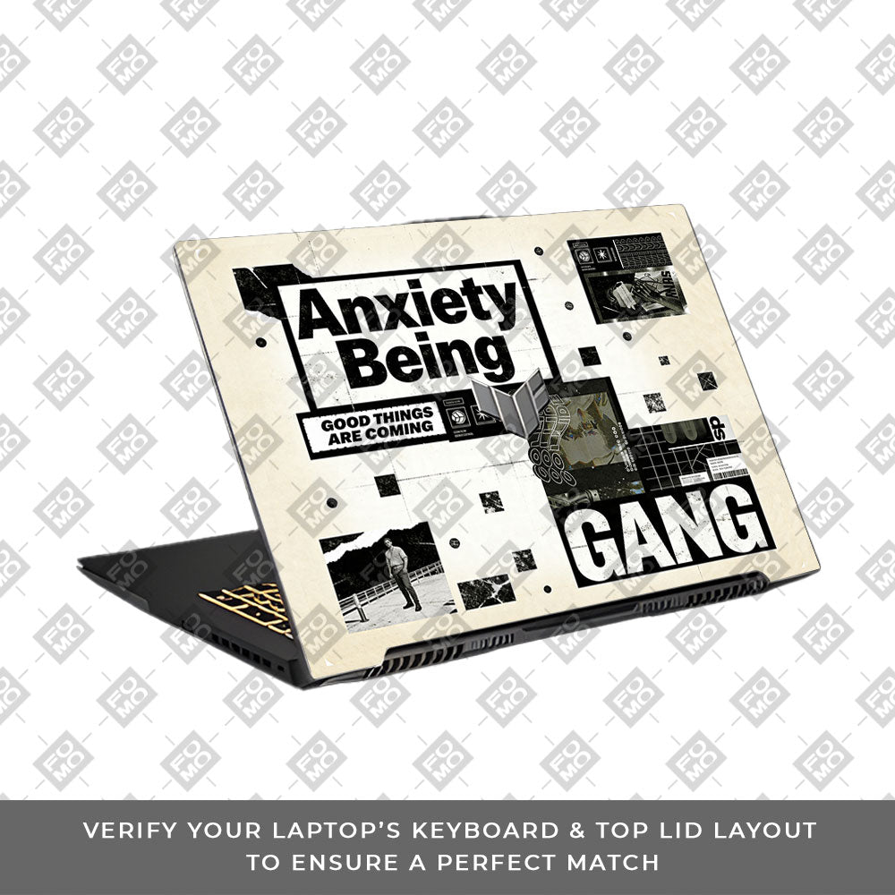 Anxiety Art Asus TUF Gaming F17 FX707Z 3D Laptop Skin