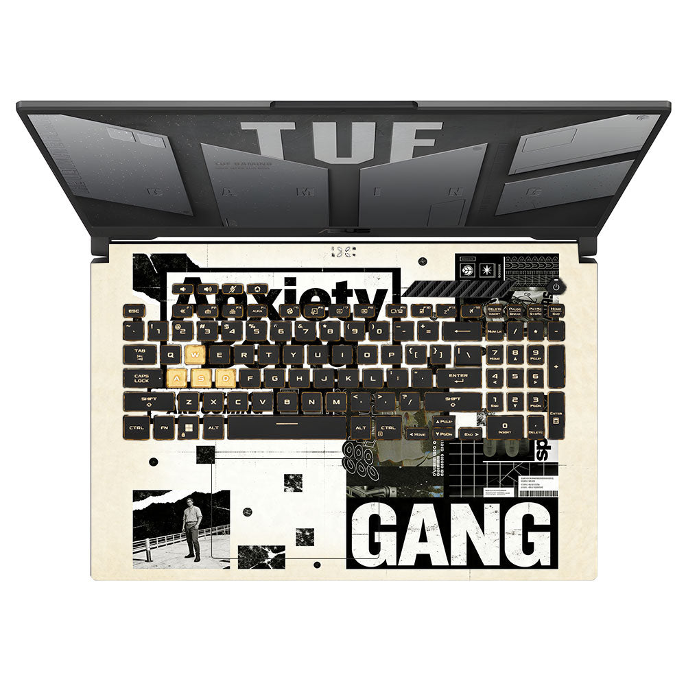Anxiety Art Asus TUF Gaming F17 FX707Z 3D Laptop Skin