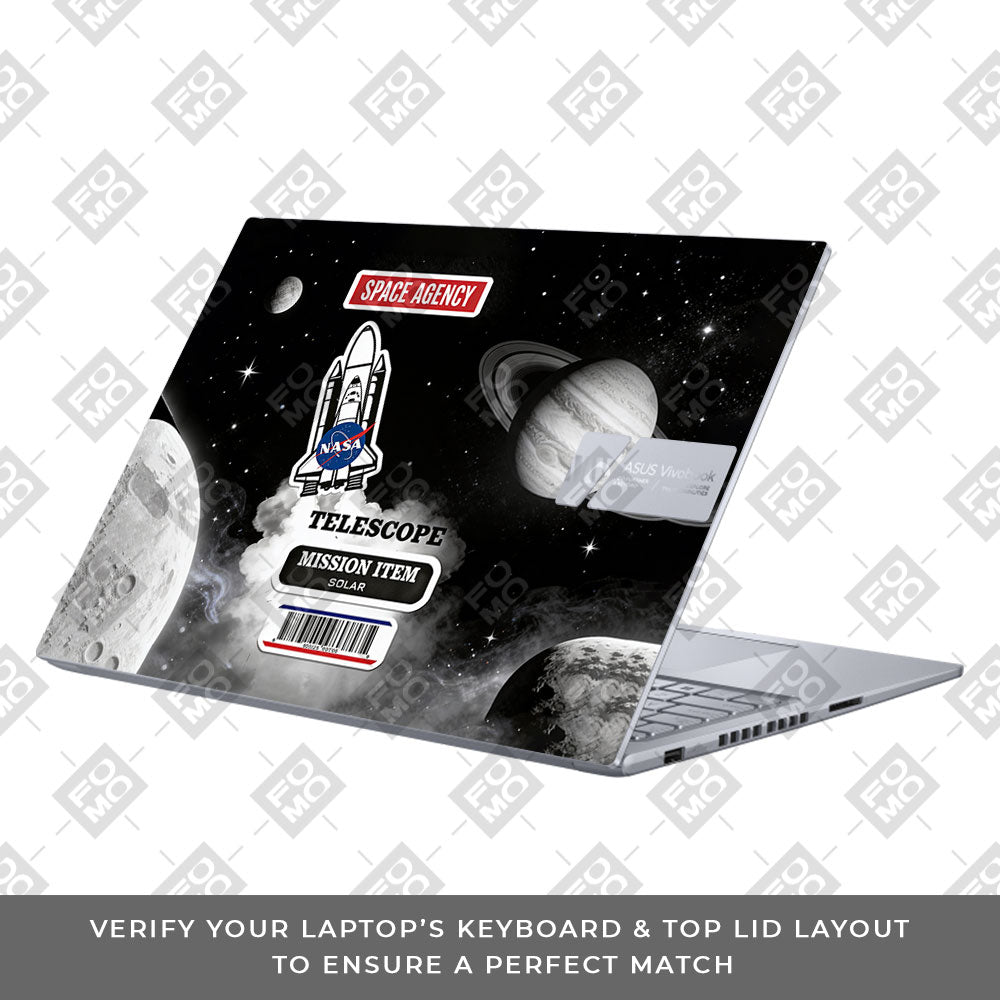Space Mission NASA Asus Vivobook 16 X1605V 3D Laptop Skin
