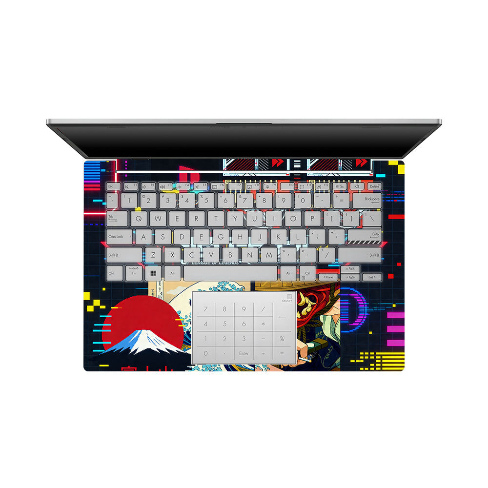 PlayStation Retro Asus Vivobook 16X M1603QA 3D Laptop Skin