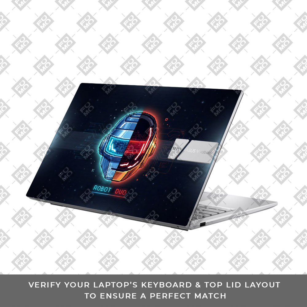 Robot Duo Asus Vivobook 15 X1504ZA 3D Laptop Skin
