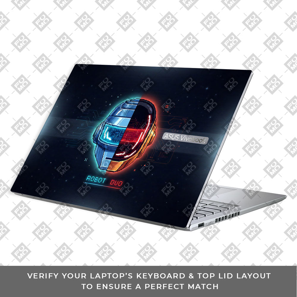 Robot Duo Asus VivoBook 16X K3605 3D Laptop Skin