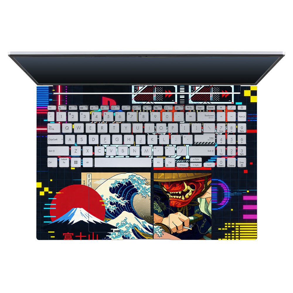 PlayStation Retro Asus VivoBook 16X K3605 3D Laptop Skin