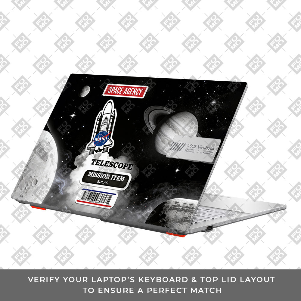 Space Mission NASA Asus Vivobook Go 14 E1404 3D Laptop Skin