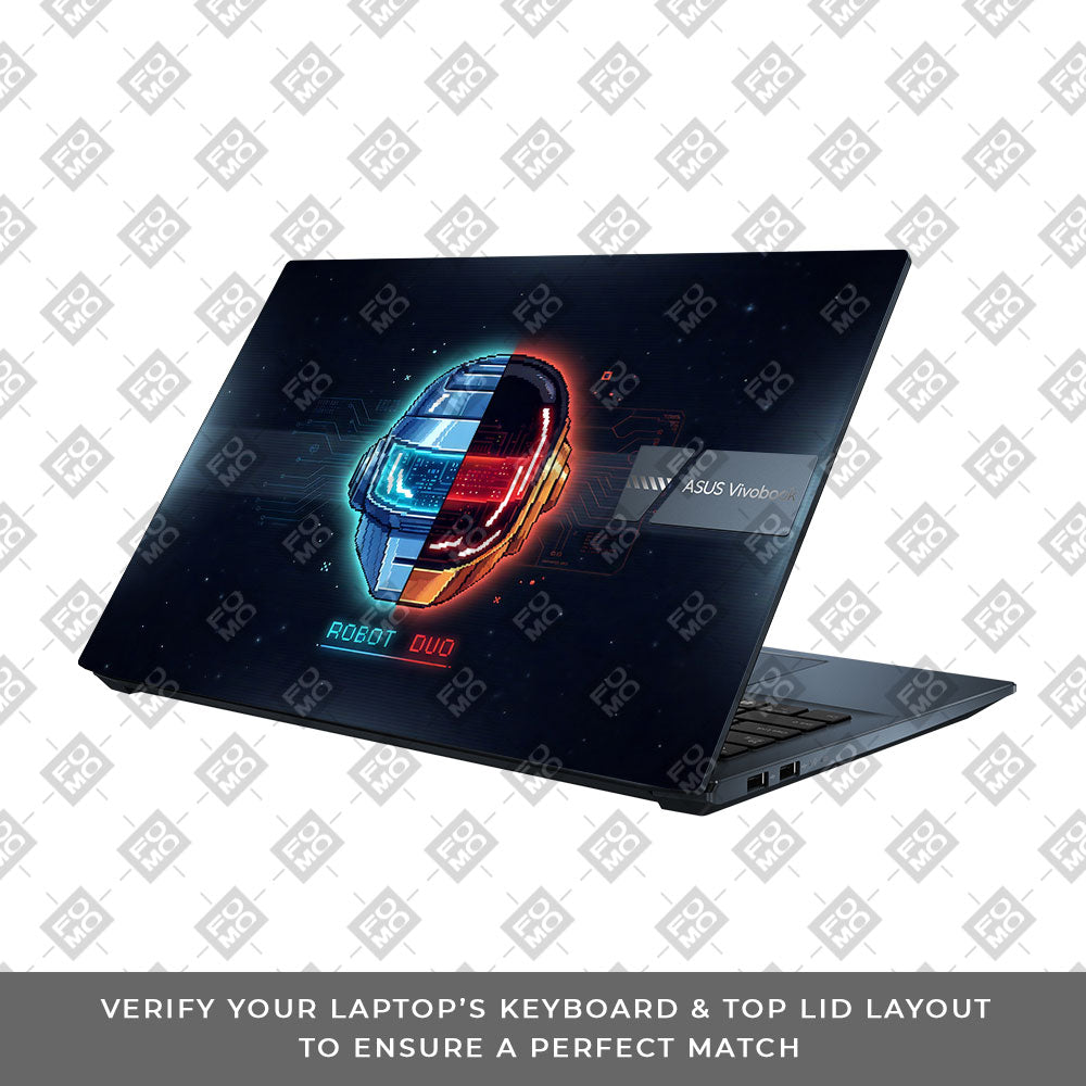 Robot Duo Asus Vivobook Go 15 E1504G 3D Laptop Skin