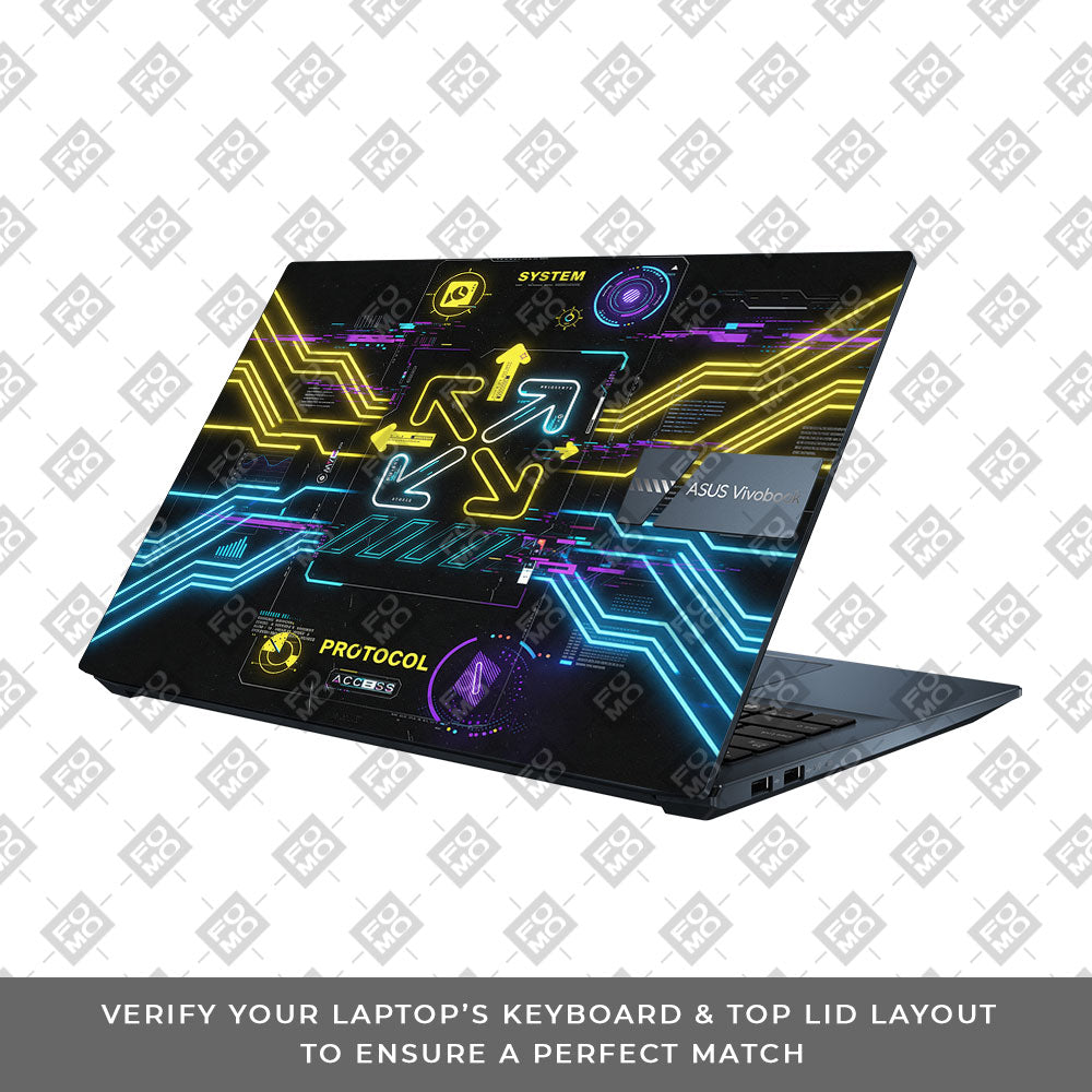 System Protocol Asus Vivobook Go 15 E1504G 3D Laptop Skin