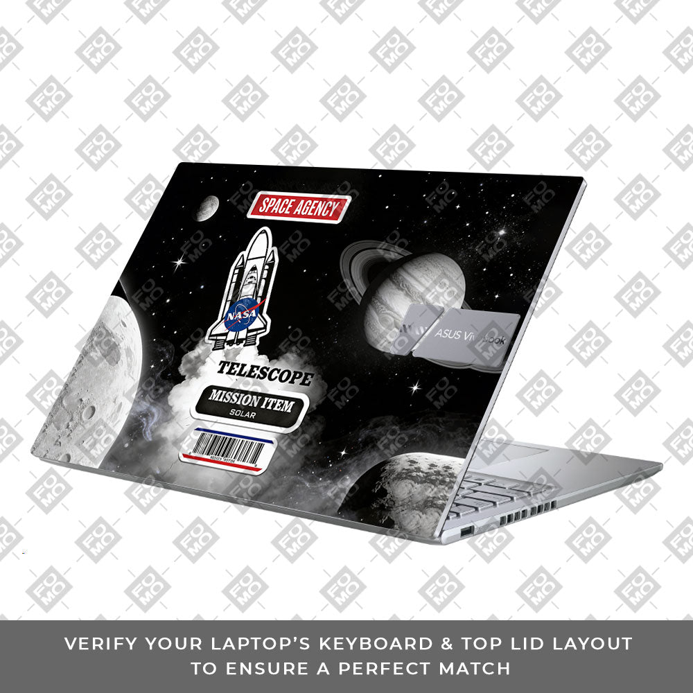 Space Mission NASA Asus Vivobook X1605ZA 3D Laptop Skin