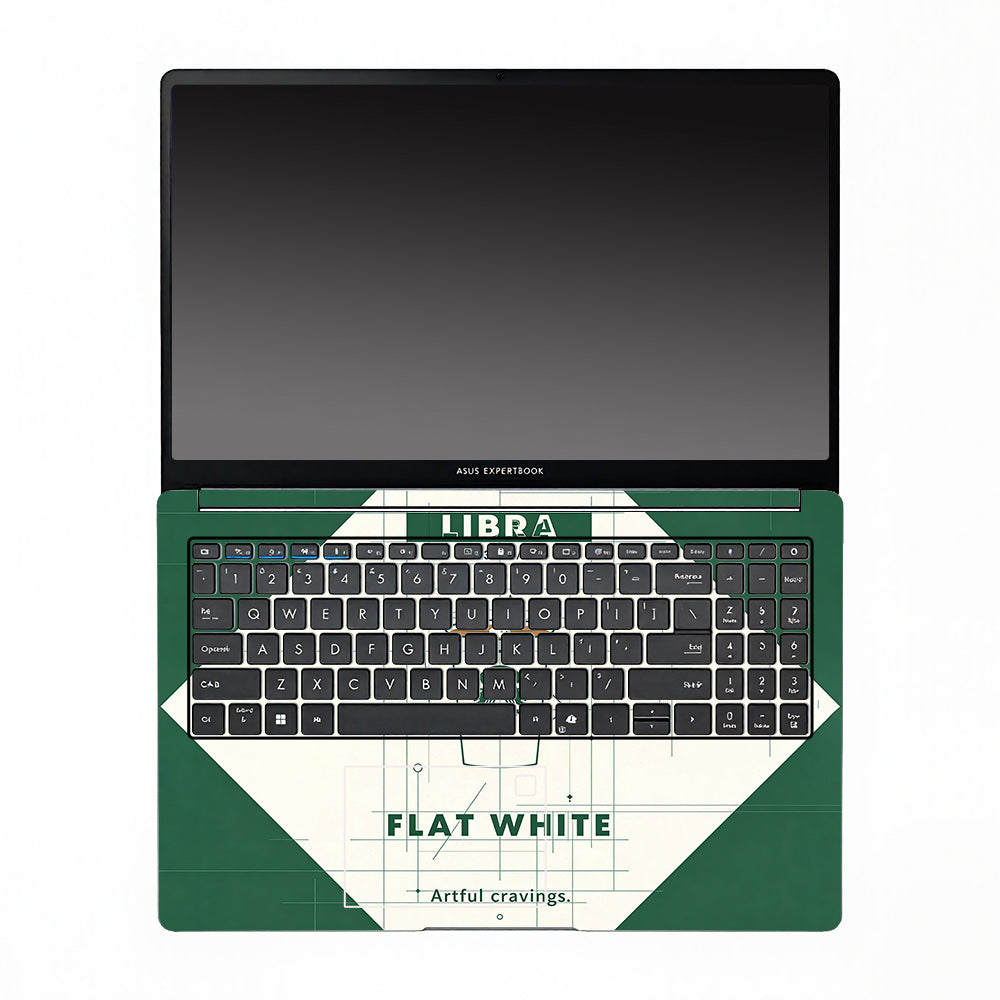 Libra Flat White Asus ExpertBook P1503 3D Laptop Skin
