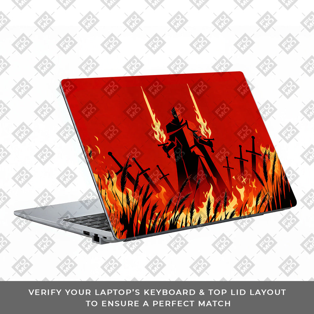 Knight of Flames Asus ExpertBook P1503 3D Laptop Skin