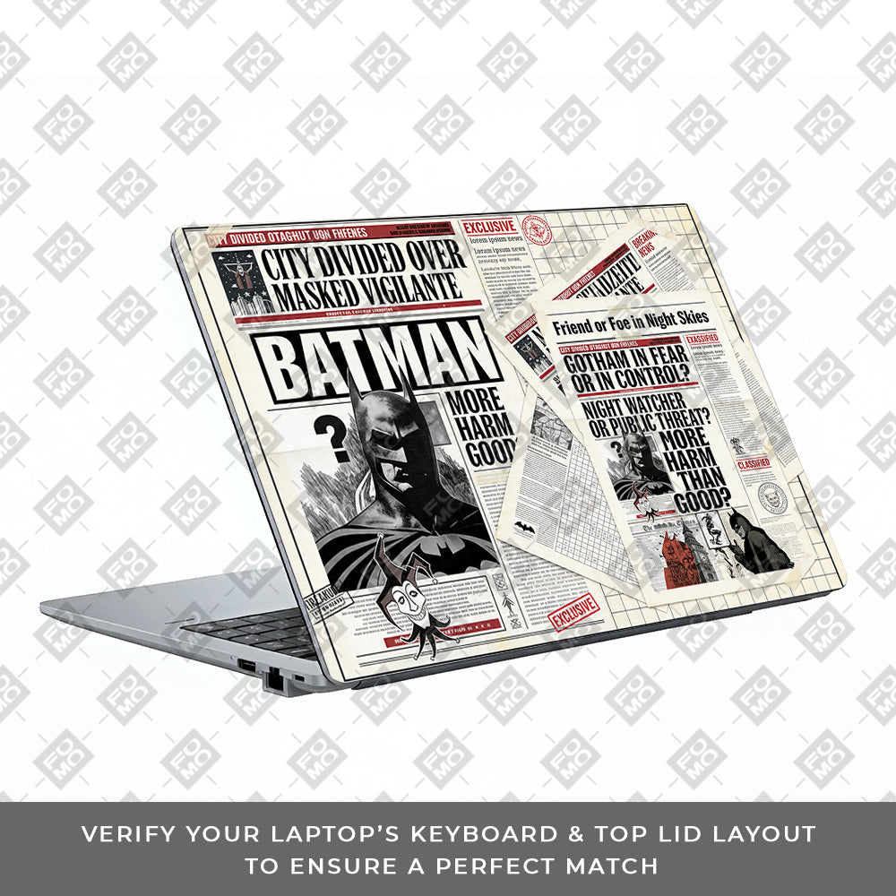 Batman Gotham’s Legacy Asus ExpertBook P1503 3D Laptop Skin