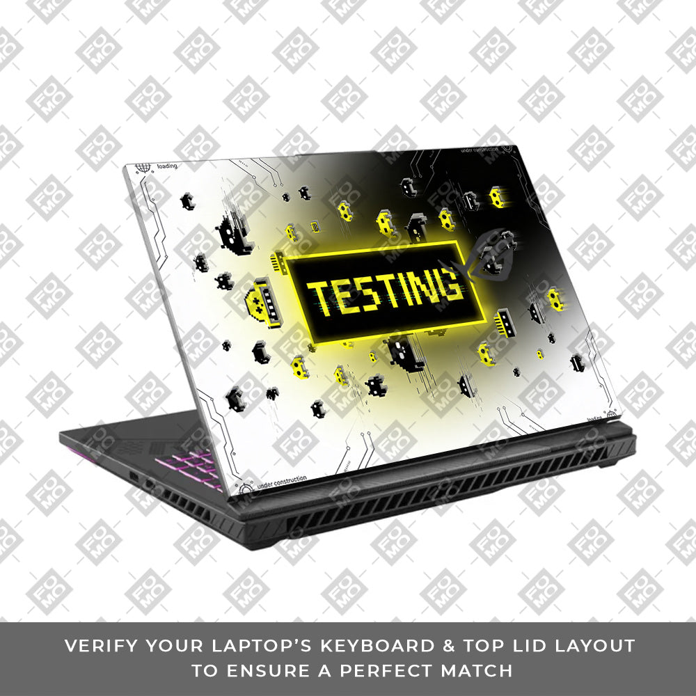 Testing Under Attack Asus ROG Strix G16 G614J 3D Laptop Skin