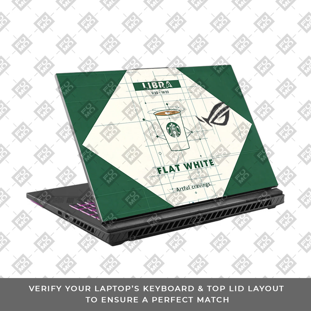 Libra Flat White Asus ROG Strix G16 G614J 3D Laptop Skin