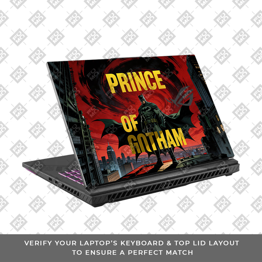 Prince of Gotham Asus ROG Strix G16 G614J 3D Laptop Skin