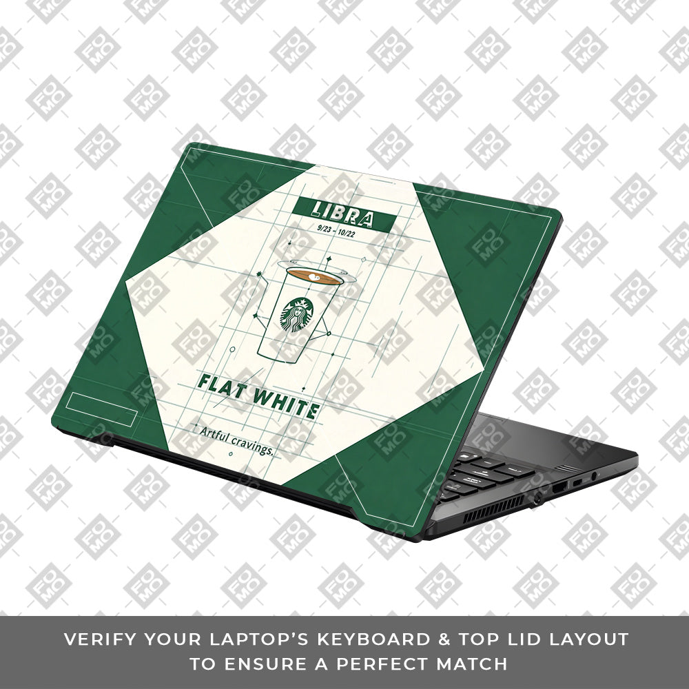 Libra Flat White Asus ROG Zephyrus G14 GA401 3D Laptop Skin