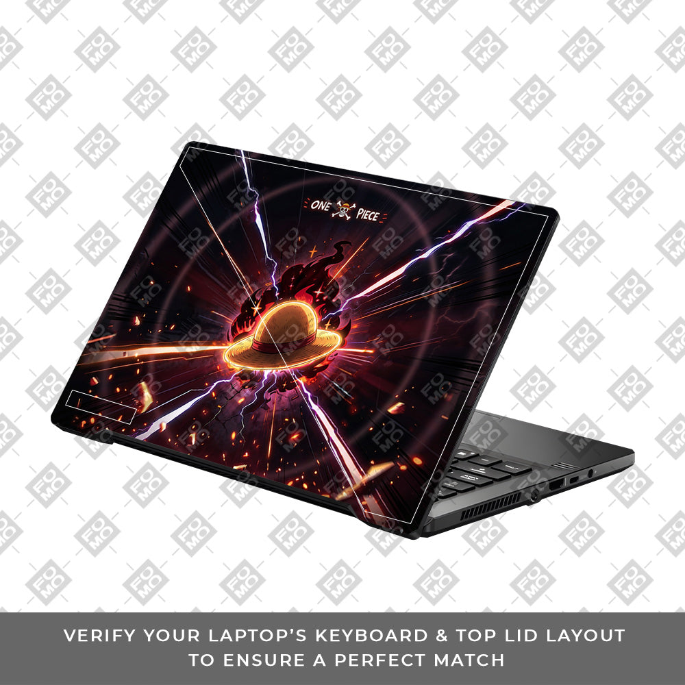 One Piece Fire Hat Asus ROG Zephyrus G14 GA401 3D Laptop Skin