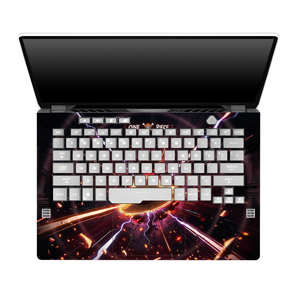 One Piece Fire Hat Asus ROG Zephyrus G14 GA401 3D Laptop Skin