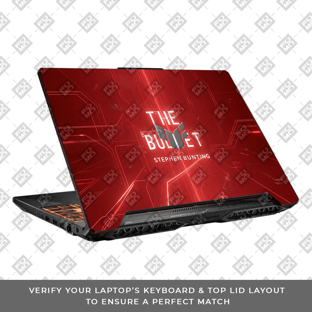 The Bullet Asus TUF F15 FX506 & A15 FA506 3D Laptop Skin
