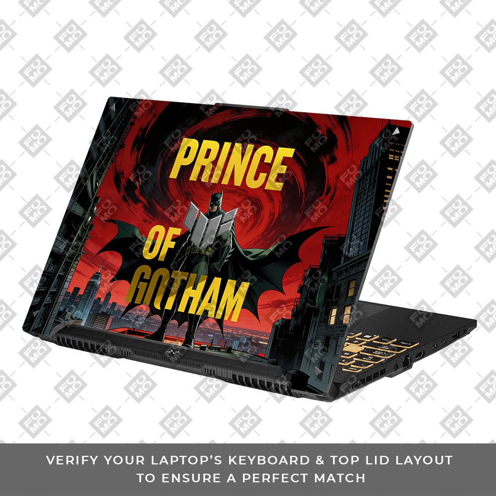 Prince of Gotham Asus TUF Gaming F16 and TUF Gaming A16 3D Laptop Skin