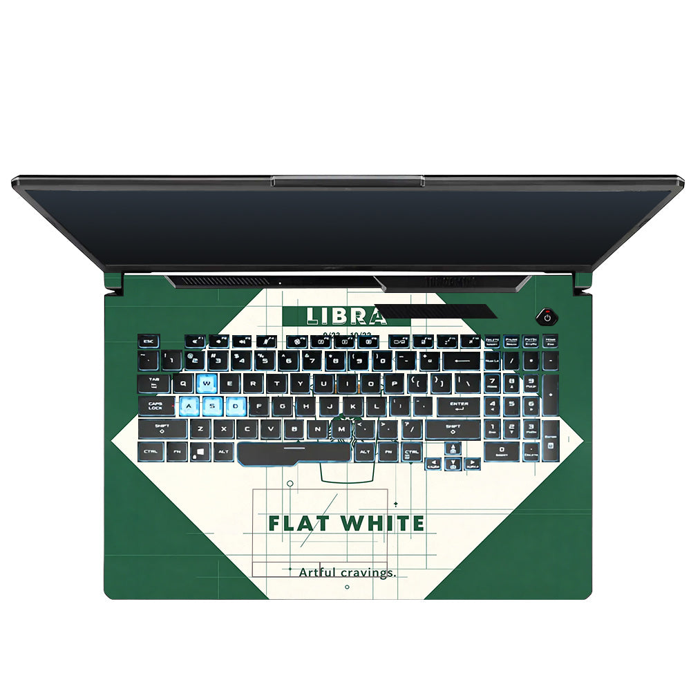 Libra Flat White Asus TUF Gaming F17 FX706 3D Laptop Skin