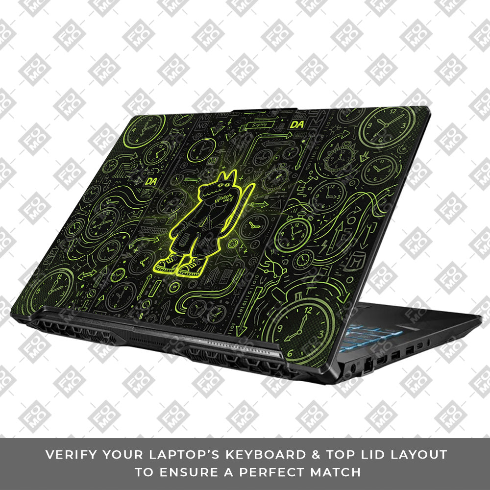 Watch Dog Alert Asus TUF Gaming F17 FX706 3D Laptop Skin