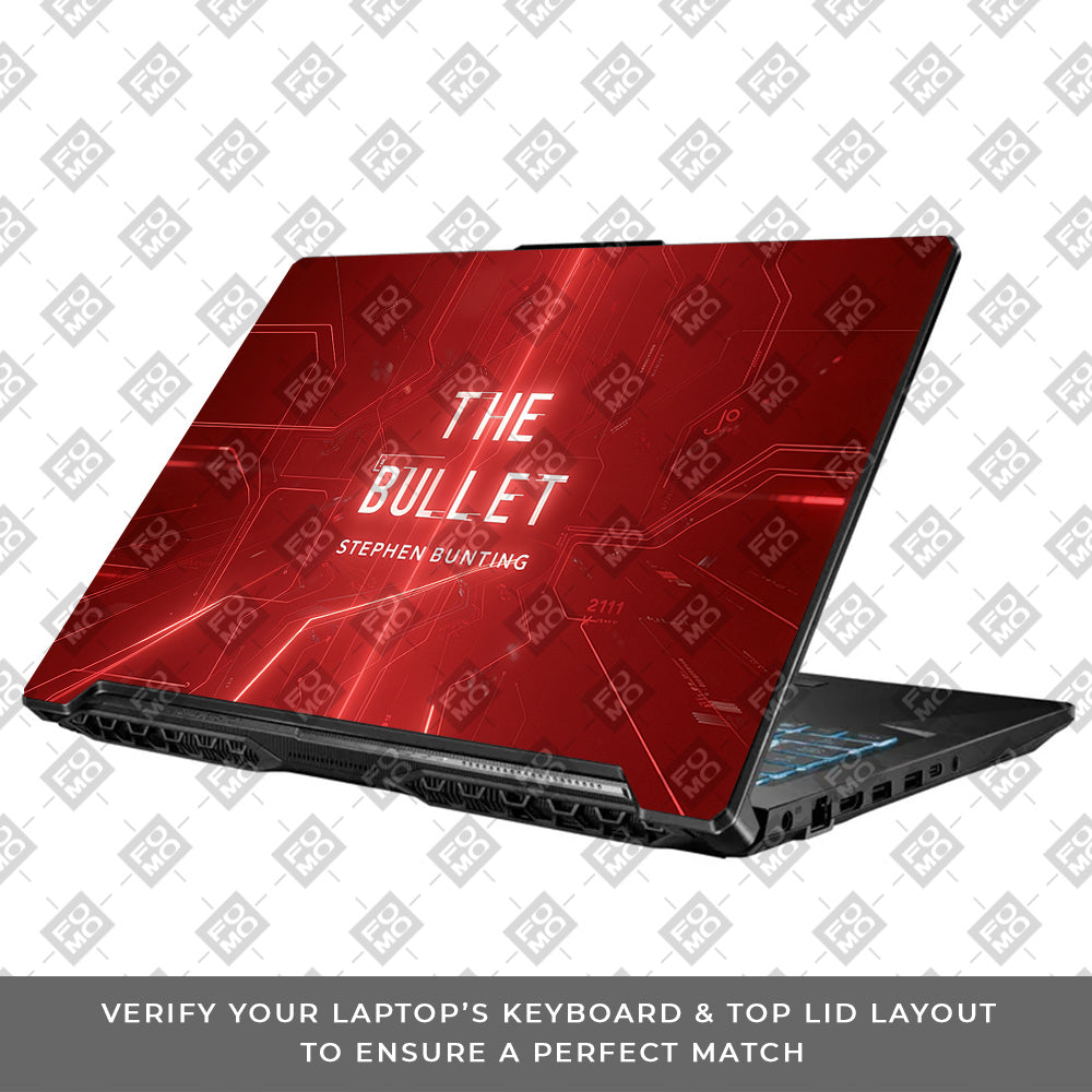 The Bullet Asus TUF Gaming F17 FX706 3D Laptop Skin