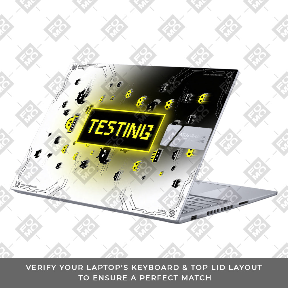 Testing Under Attack Asus Vivobook 16 X1605V 3D Laptop Skin