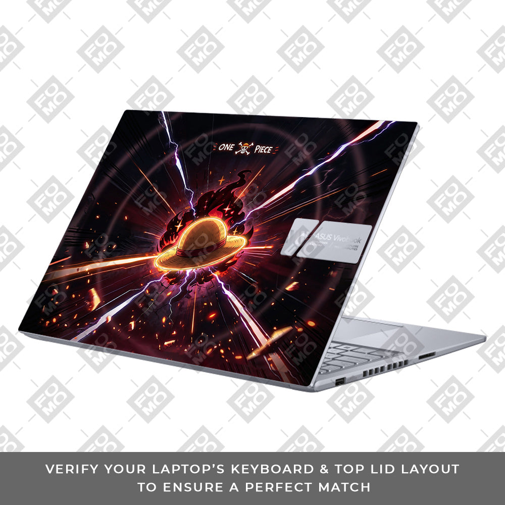 One Piece Fire Hat Asus Vivobook 16 X1605V 3D Laptop Skin