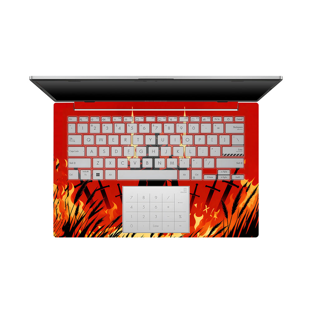 Knight of Flames Asus Vivobook 16X M1603QA 3D Laptop Skin