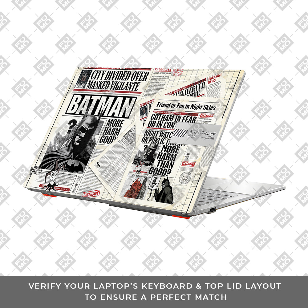 Batman Gotham’s Legacy Asus Vivobook 16X M1603QA 3D Laptop Skin