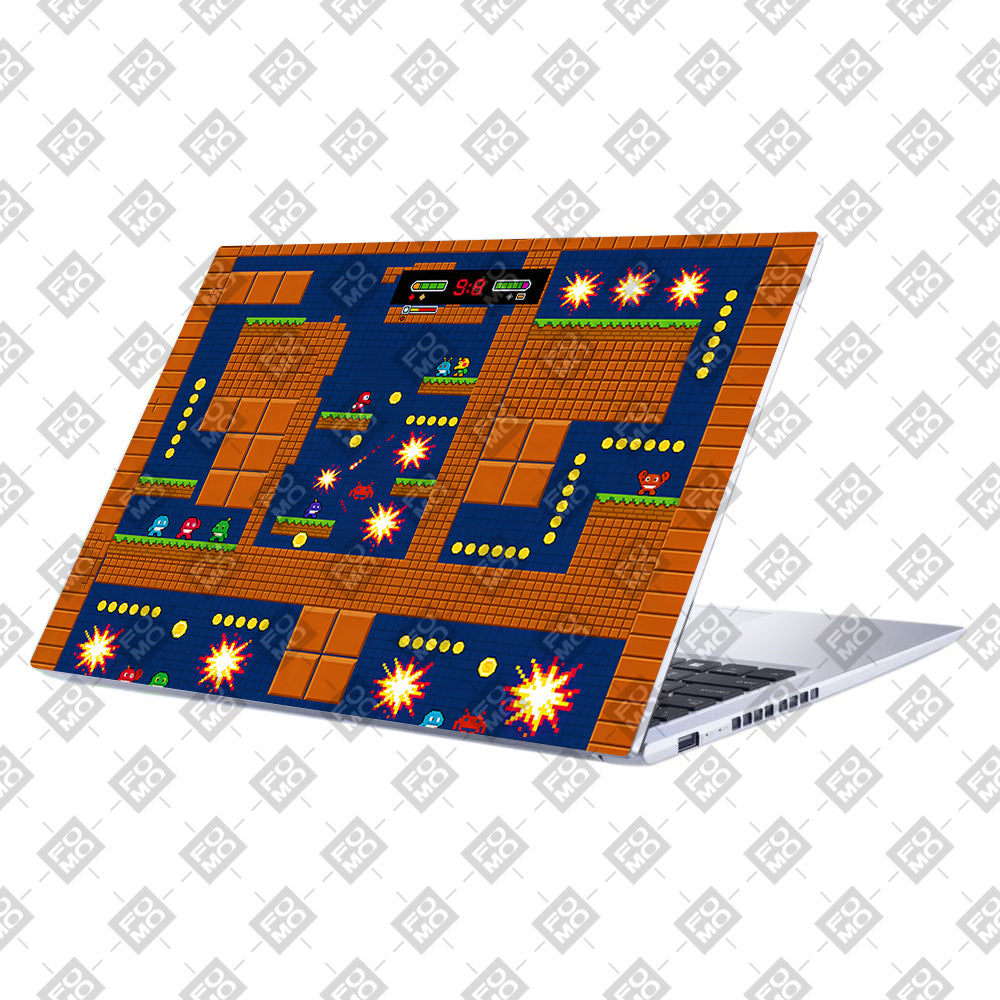 Pixelated Retro Arcade Asus Vivobook 15 X1502VA 3D Laptop Skin