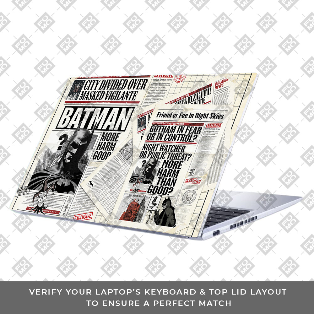 Batman Gotham’s Legacy Asus Vivobook 15 X1502ZA 3D Laptop Skin