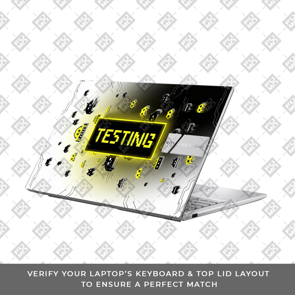Testing Under Attack Asus VivoBook 15 X1504VA 3D Laptop Skin