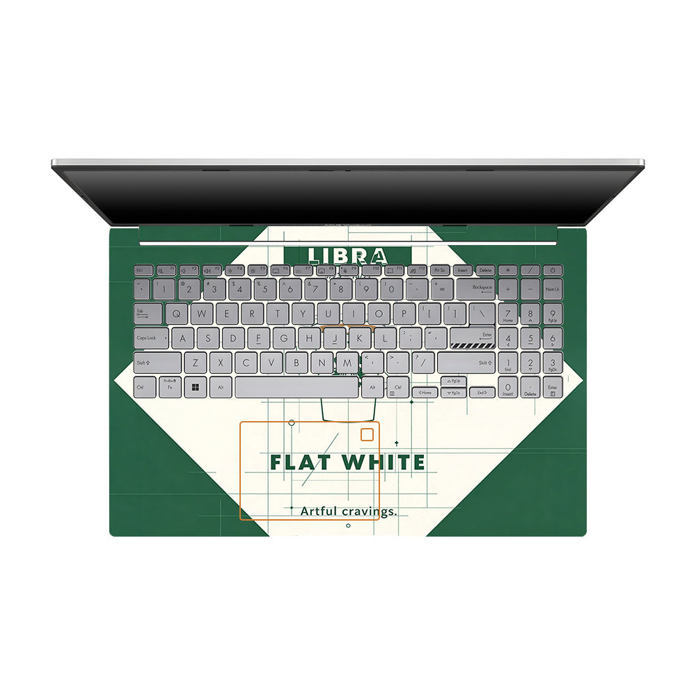 Libra Flat White Asus VivoBook 15 X1504VA 3D Laptop Skin