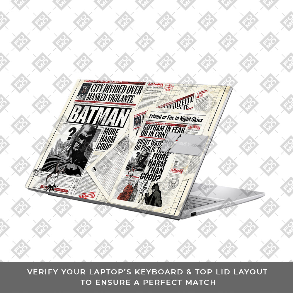 Batman Gotham’s Legacy Asus VivoBook 15 X1504VA 3D Laptop Skin