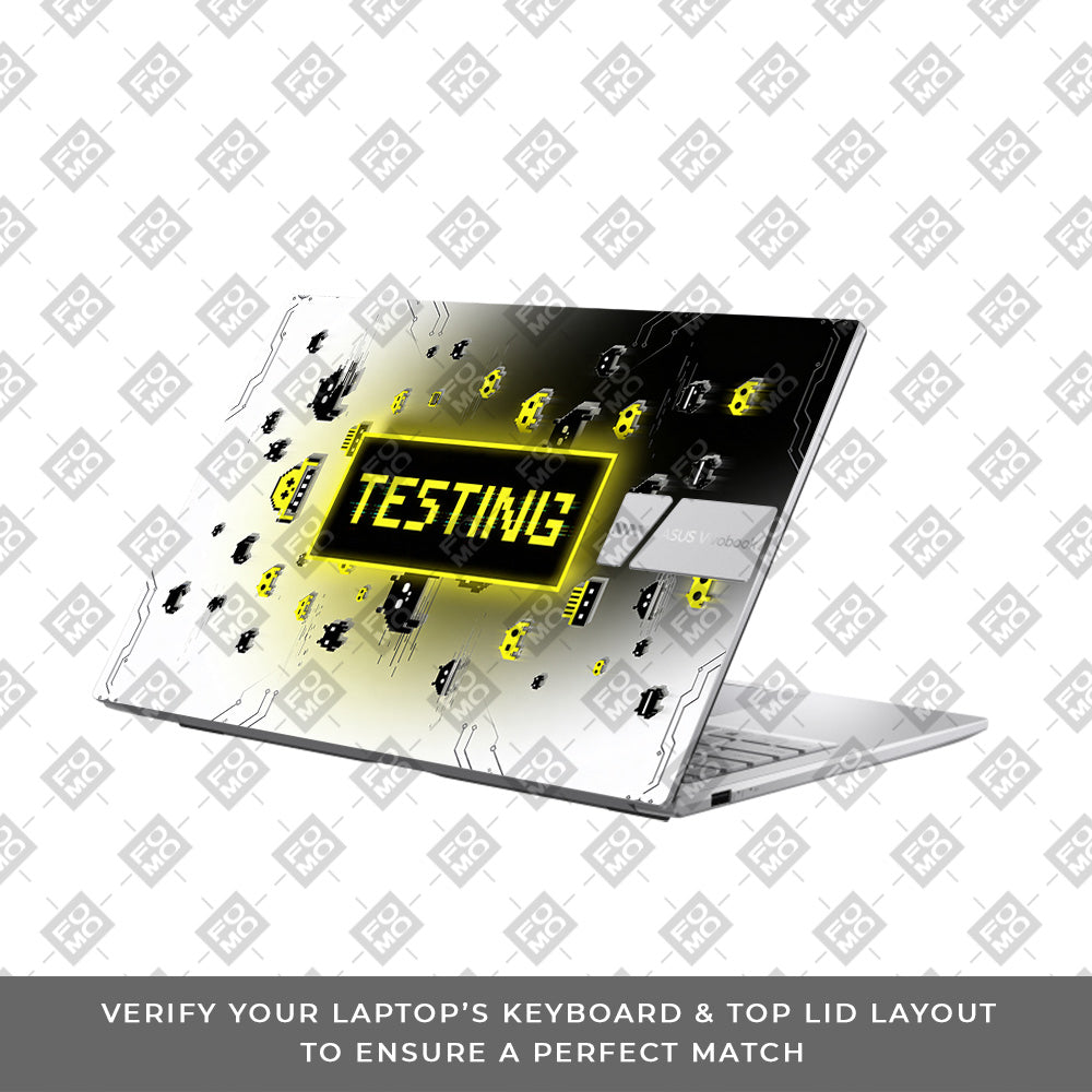 Testing Under Attack Asus Vivobook 15 X1504ZA 3D Laptop Skin