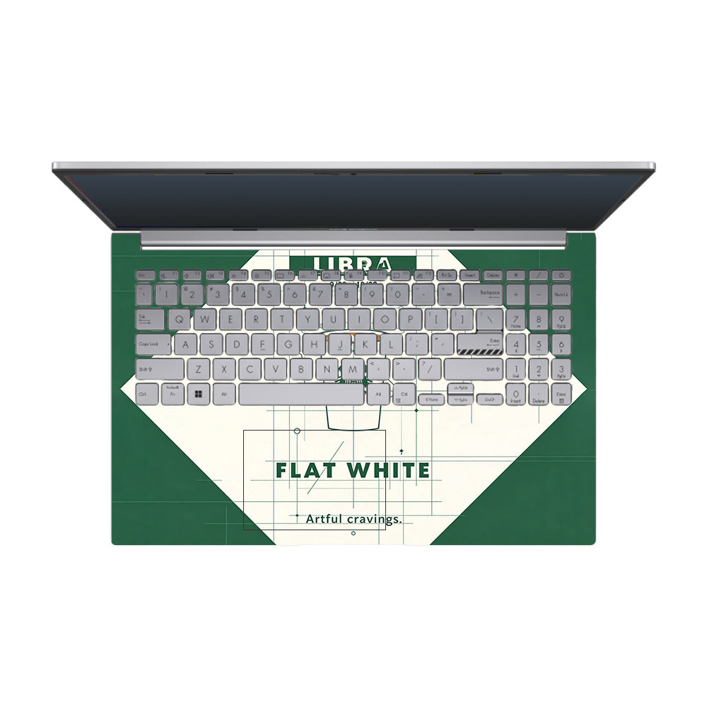 Libra Flat White Asus Vivobook 15 X1504ZA 3D Laptop Skin