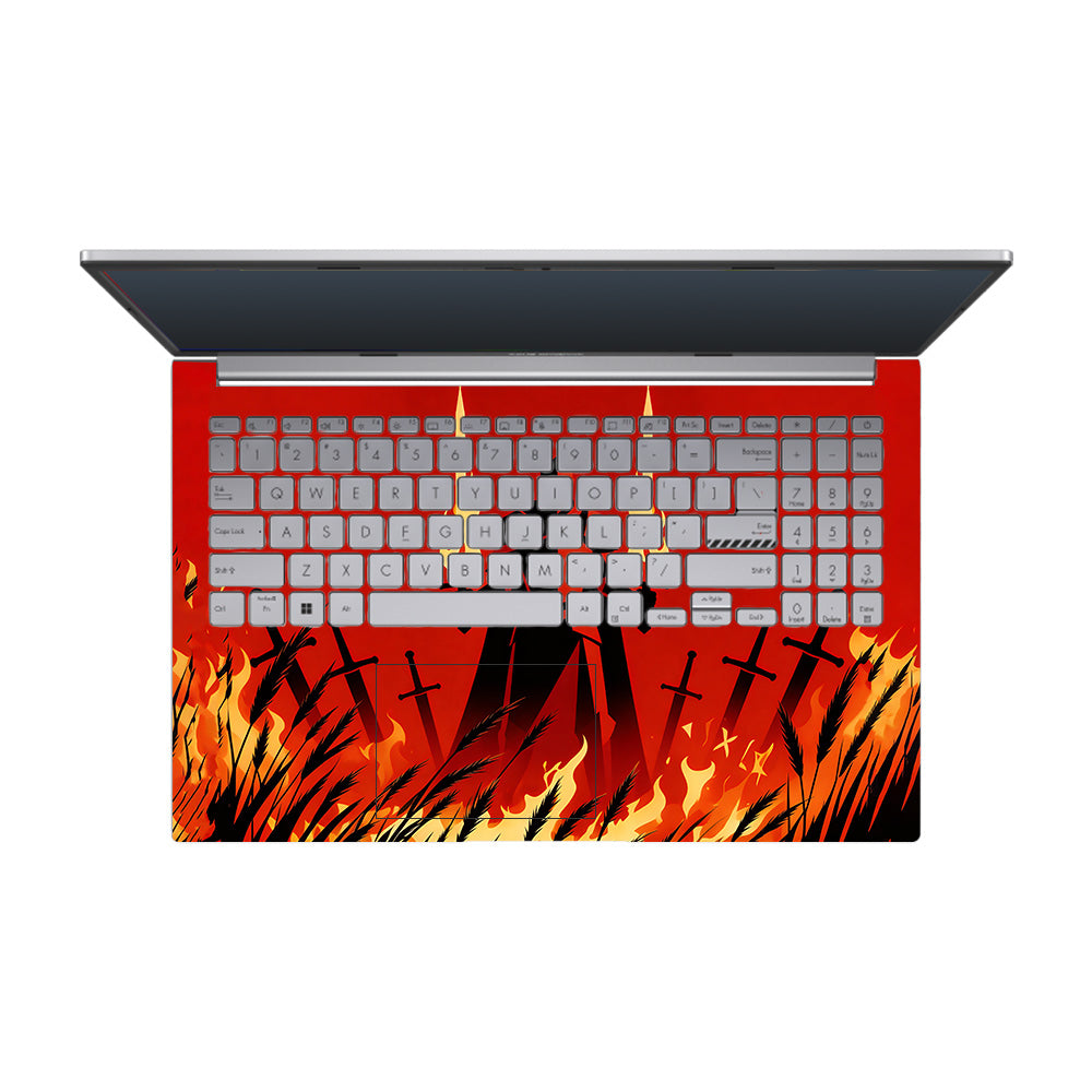 Knight of Flames Asus Vivobook 15 X1504ZA 3D Laptop Skin