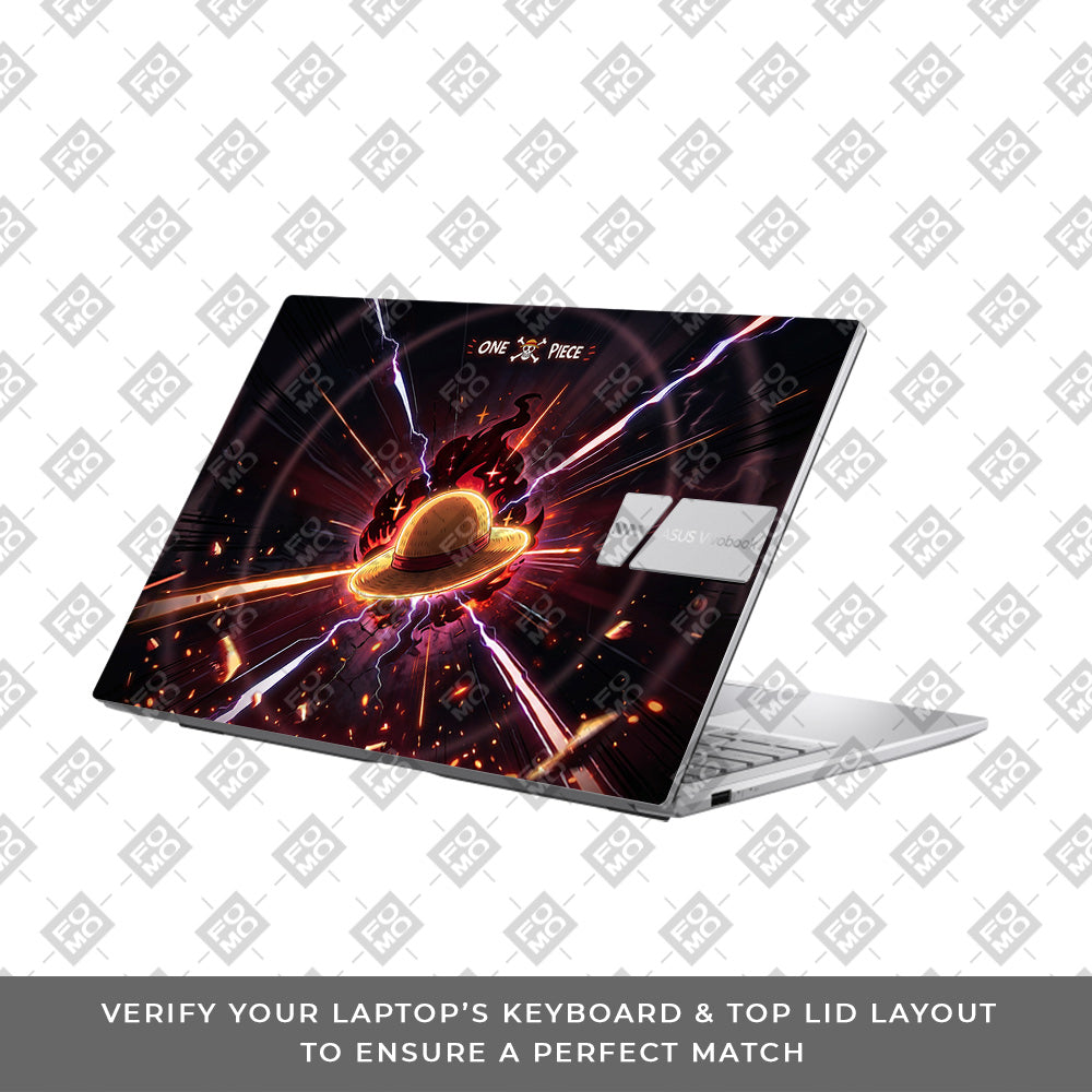 One Piece Fire Hat Asus Vivobook 15 X1504ZA 3D Laptop Skin