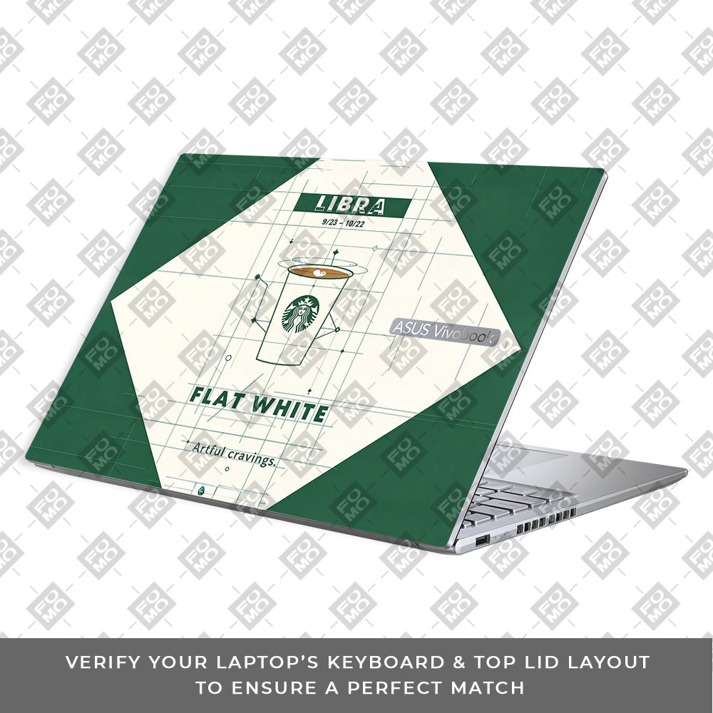 Libra Flat White Asus VivoBook 16X K3605 3D Laptop Skin
