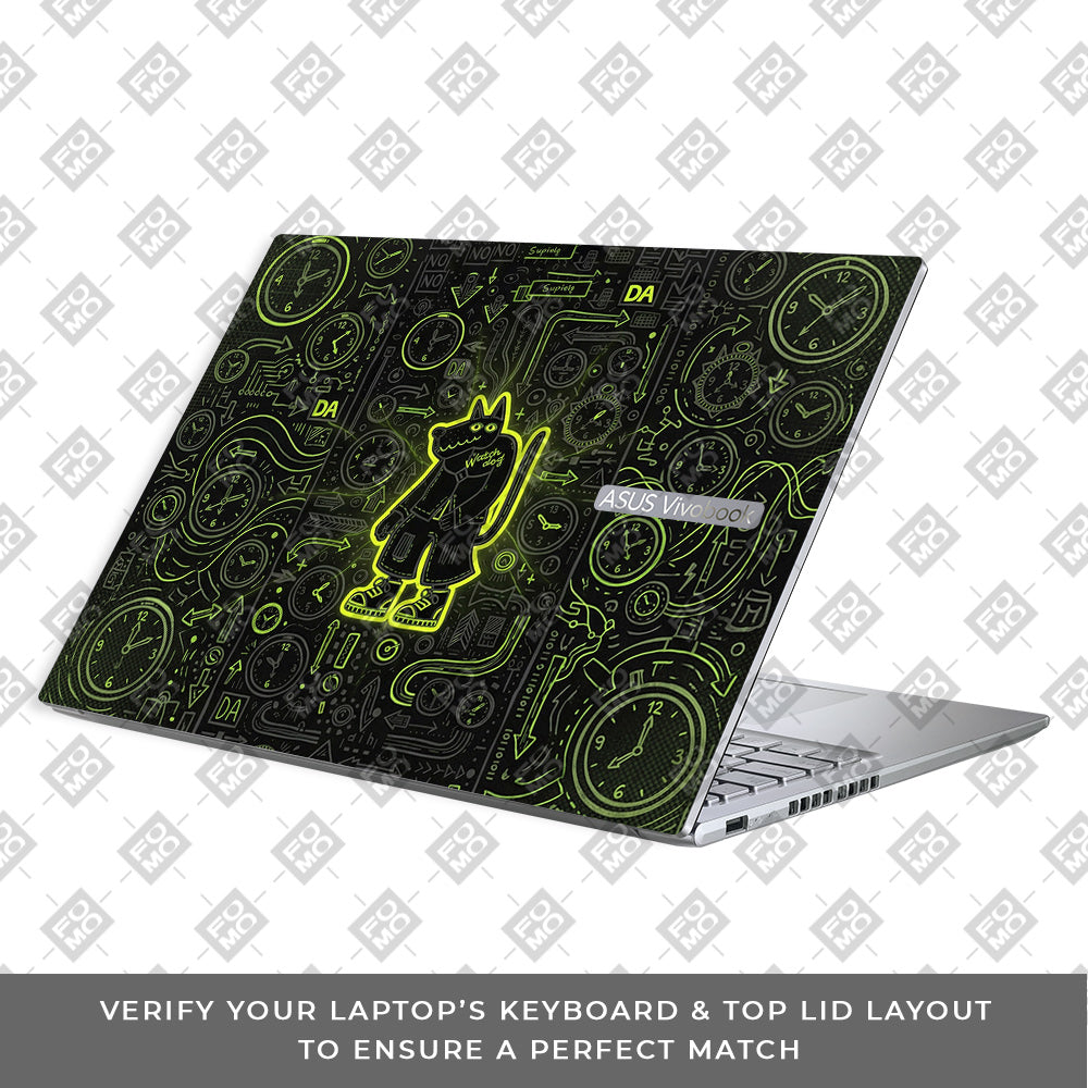 Watch Dog Alert Asus VivoBook 16X K3605 3D Laptop Skin