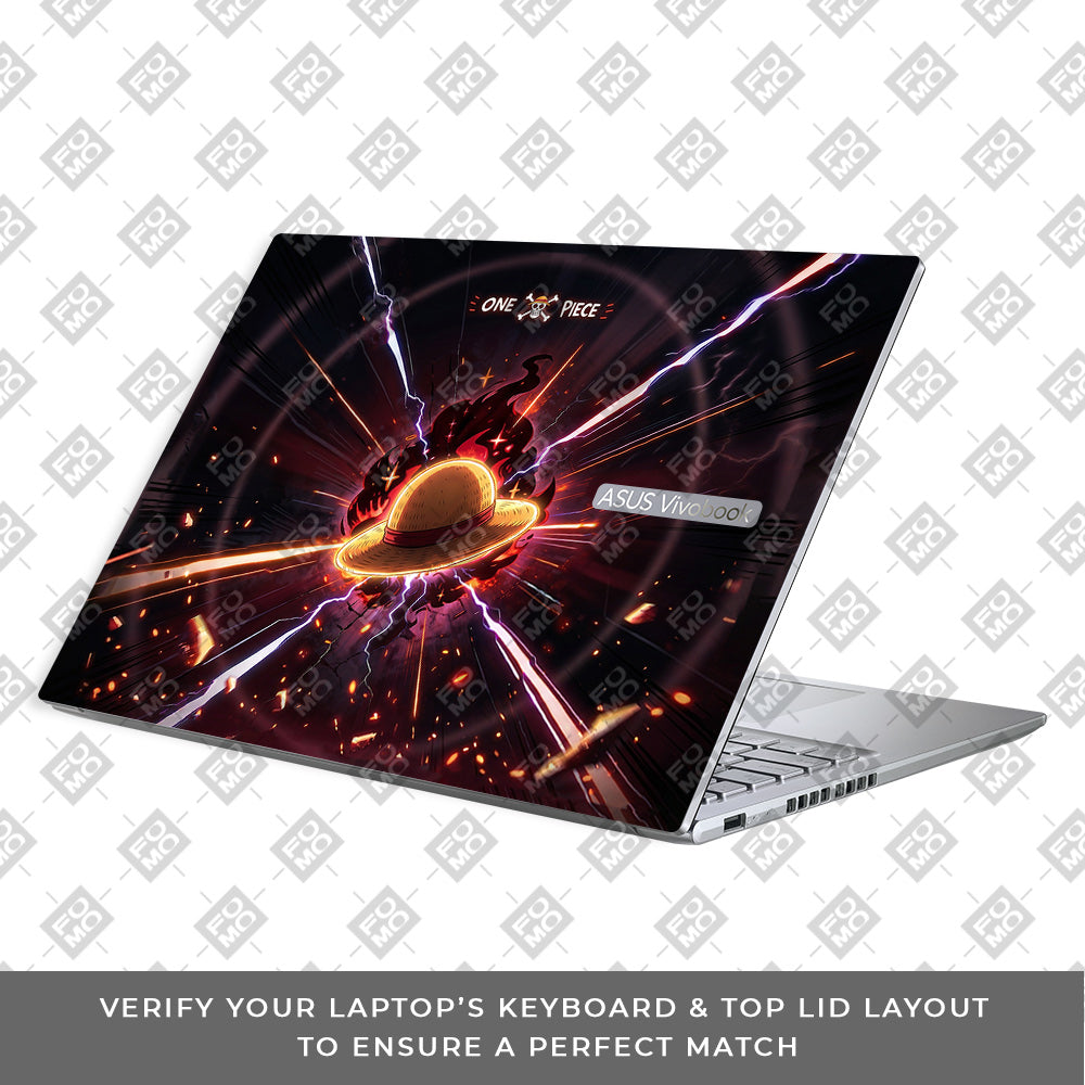 One Piece Fire Hat Asus VivoBook 16X K3605 3D Laptop Skin
