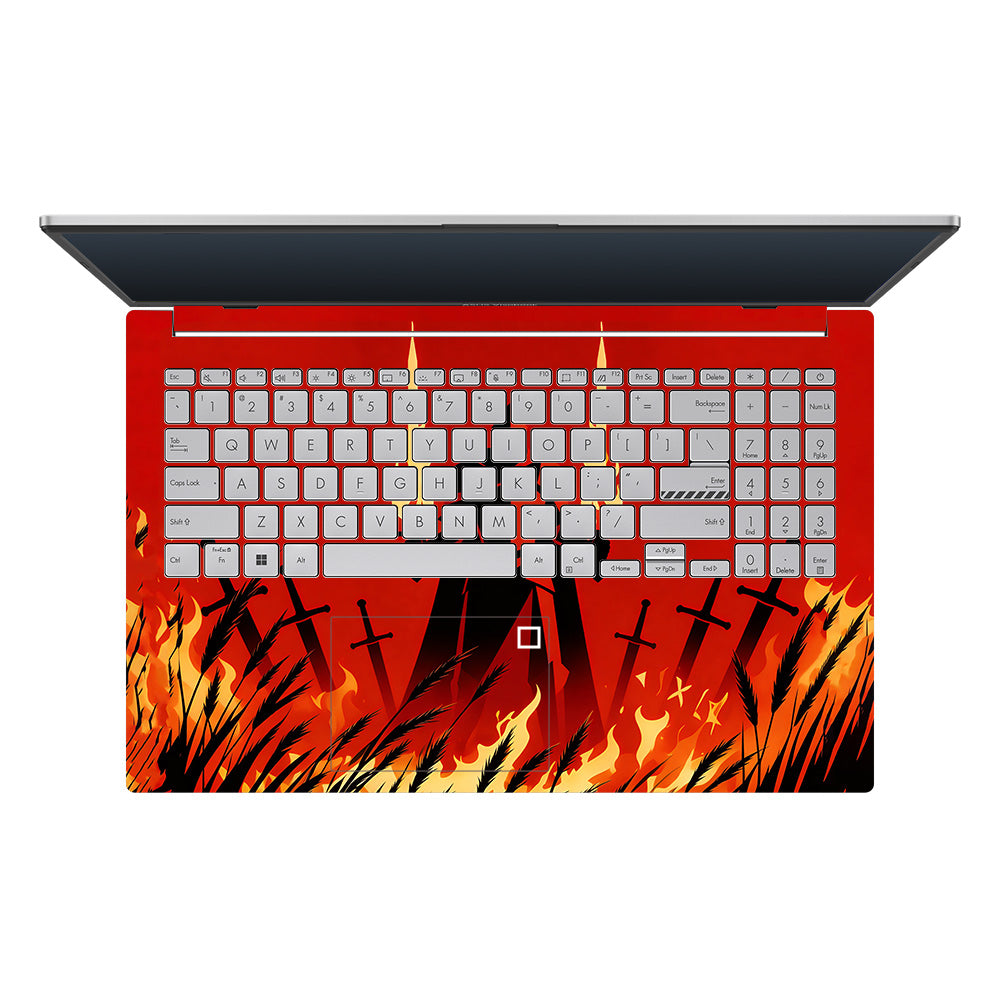 Knight of Flames Asus Vivobook Go 14 E1404 3D Laptop Skin