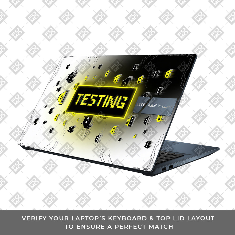 Testing Under Attack Asus Vivobook Go 15 E1504G 3D Laptop Skin