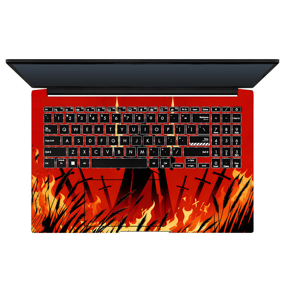 Knight of Flames Asus Vivobook Go 15 E1504G 3D Laptop Skin