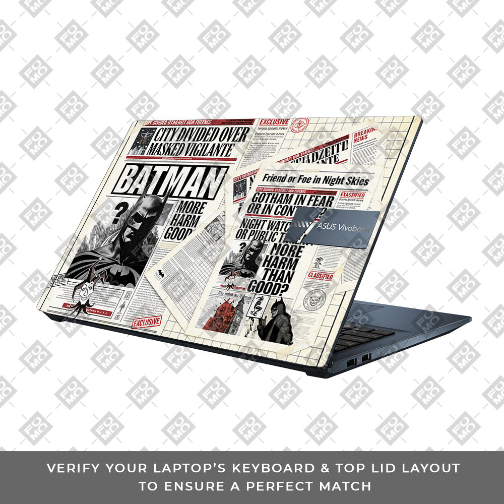 Batman Gotham’s Legacy Asus Vivobook Go 15 E1504G 3D Laptop Skin