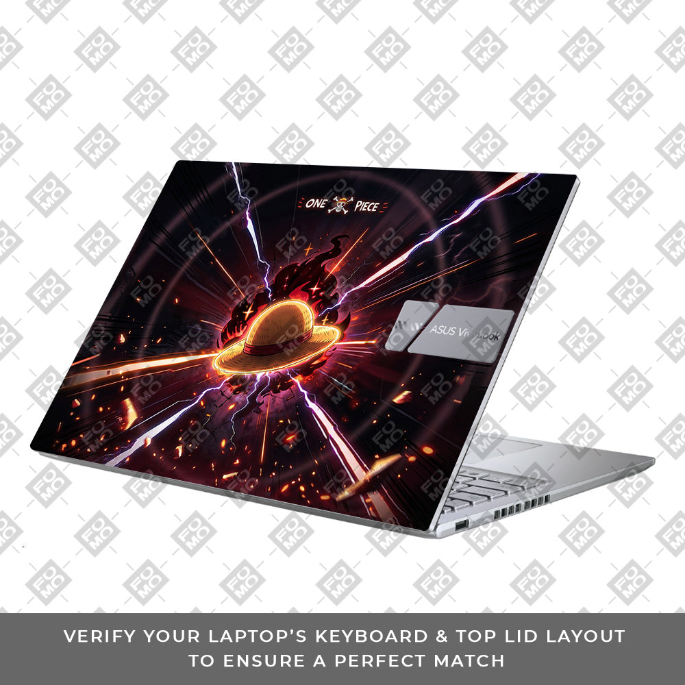 One Piece Fire Hat Asus Vivobook X1605ZA 3D Laptop Skin