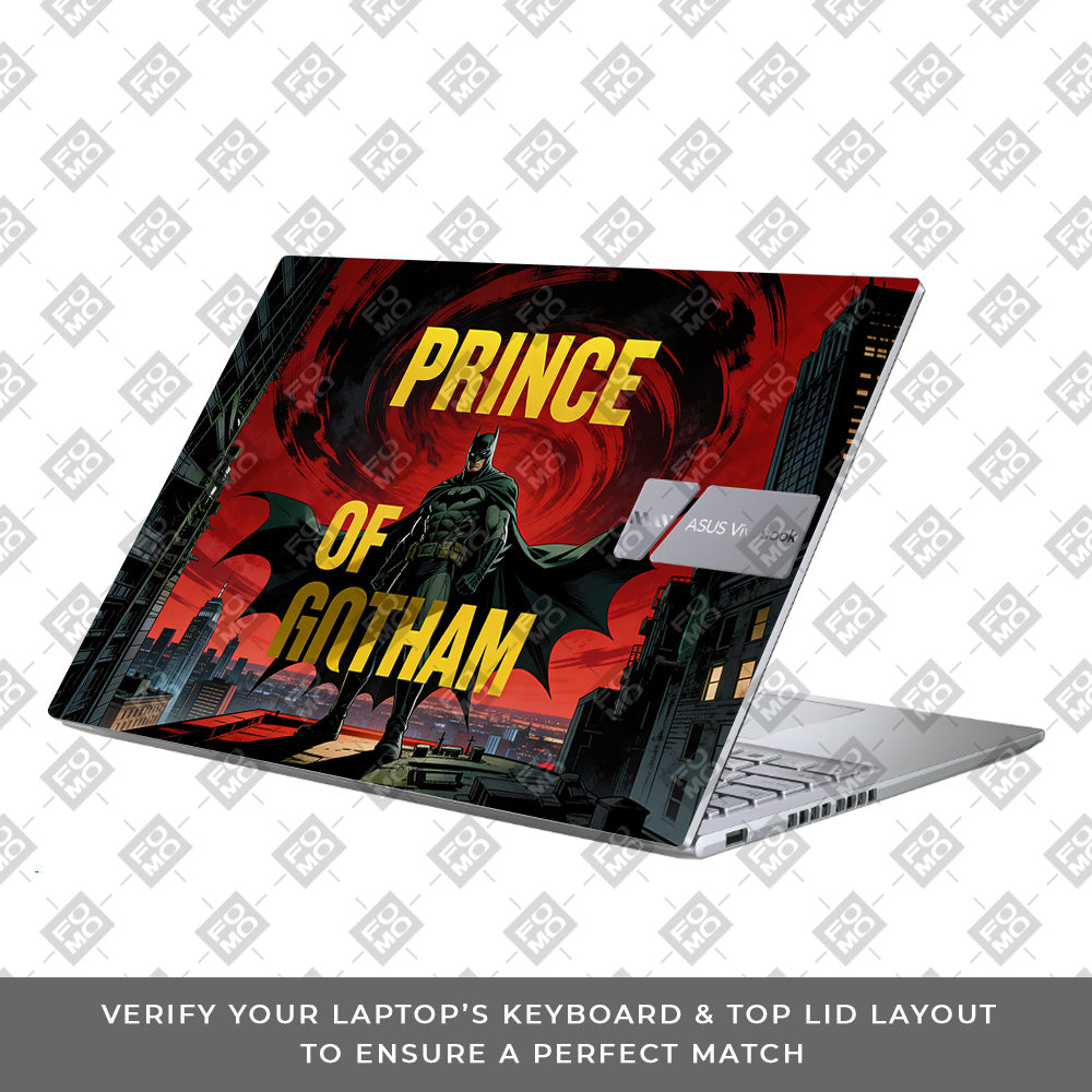 Prince of Gotham Asus Vivobook X1605ZA 3D Laptop Skin